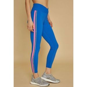 YEAR OF OURS 3 Color Racer Legging Blue Pink Size XS